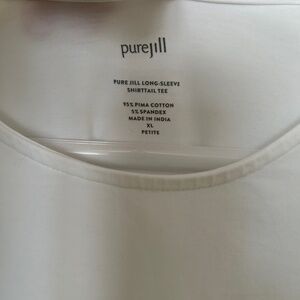 Pure Jill long sleeve shirttail tee XLP